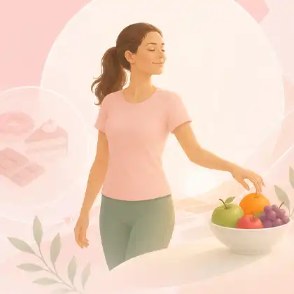 صورة توضيحية للتحكم بالرغبة بالحلويات مع Glyplus